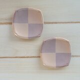 市松模様　たたら板皿