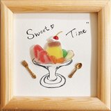 シーグラスアート　シーグラス　スイーツアート　インテリア　雑貨　かわいいの画像