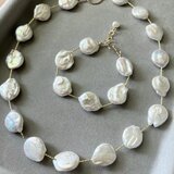 【P様】コインパール　ブレスレットとネックレスのセット