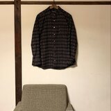 バンドカラーのメンズシャツ　1