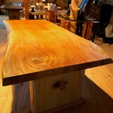 欅一枚板テーブル　注文製作