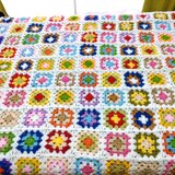 モチーフ編み　大判マルチカバーやブランケットに♪