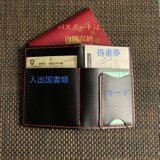 【外ﾎﾟｹｯﾄ・Cﾇﾒ黒染料oil】パスポートケース PPC-01bk Passport Case 牛Cヌメ革 231020の画像