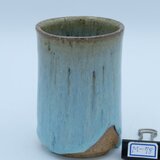 ビアーカップ・フリーカップ　斑唐津「斑碧(まだらあお)」