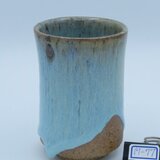 ビアーカップ・フリーカップ　斑唐津「斑碧(まだらあお)」