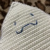 かぎ針編み海洋生物エイかわいい編みぐるみ (Sサイズ)