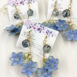 ワイヤーの朝顔　ピアスNo.10