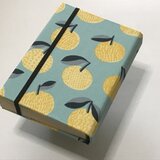 BOOKFACE（ブックフェイス）ハードカバーのような硬い表紙のブックカバー／KIPPISシリーズ みかん《送料無料》の画像