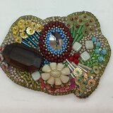 ビーズブローチ　1号