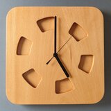 掛け時計（木製・無垢）Wood Wall Clock WS-S1　ビーチ