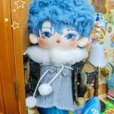 20cm 無属性 ぬいぐるみ 着せ替えぬいぐるみ 人魚 ラン・チーチー 青い髪青い目男の子 着せ替え人形 綿人形 コットンドール