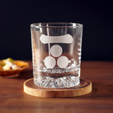 ロックグラス オールドグラス 毛利元就 家紋 戦国武将 酒 ウィスキー 父の日 母の日 敬老の日 誕生日 実用