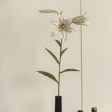 クレイの花(粘土).テッポウユリ　花器の画像
