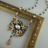 ブーケネックレス［G-02 パール］