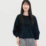 カジュアル・フォーマル2WAY 大人の上質ブラウス単品 黒 ●SHANNON-NIGHT-BLOUSE●