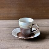 粉引　カップ&ソーサー