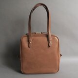 square hand bag (antique brown)