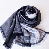 手織りカシミヤ100%ストール【紋華＊01】