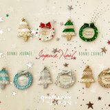 Xmasツリー＆リースのピアスSETの画像