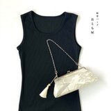 西陣織　プラチナ二重織　シルバー　松花景色　がま口　和装バッグ　着物バッグ　結婚式　成人式　入学式