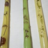 押し花キャンドル3本組
