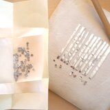 砂子箔細工　切箔アルミ箔　石（銀色）