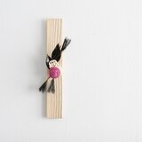 ＜お正月＞　Wall flower　　　木の壁掛け一輪挿し