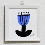 ミニ額絵「アオイハナ ３」（原画）の画像
