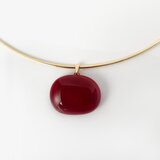 Glass necklace redの画像