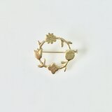 花の環のブローチ　S