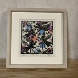 額装木版画「聖夜」の画像