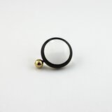 bubble earring L blackの画像