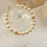 コットンパールブレスレット (ロンデル)