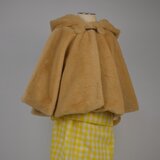 ふわふわラビットファーケープ　ベージュ　80センチ