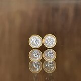 キュービックジルコニア ヘゼルピアス サージカルステンレス　つけっぱなしOK