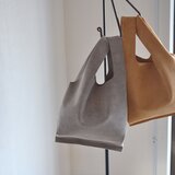 スエードレジバッグ　ちび　トープ