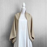 MANTECOツイード◇グレージュ◇オフホワイト◇マーガレットカーデの画像