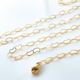 まいにち猫パレード！✧ 70cm｜服を選ばない 猫チェーンネックレス｜14kgf・3Way・Y字にも