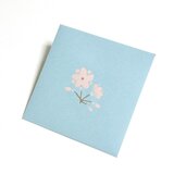 【切り絵のぽち袋】　桃（大サイズ）　２枚セットの画像