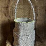 メタルチック サイザルバッグ(アイマー) /Metaltic agave sisalana bag/yellow stitchの画像