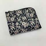 ポケットL字　財布　リバティプリント　マチあり　ビニコ　サブ