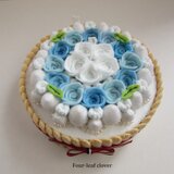 《直径15㎝》Something blue wreath ＆ bouquetの画像