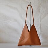 *6色*本革の三角形トートバック