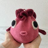 金魚の巾着バッグ L