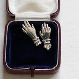 片耳ピアス【Lady hand /silver925】