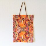 サイケデリックなトートバッグ(オレンジ)