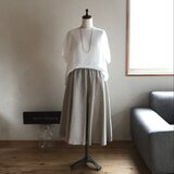 リネン「ナチュラル」　75cm丈
