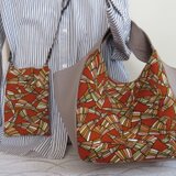 着物リメイクの手提げバック&スマホショルダーセット