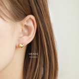 【Gold】Bliss heart pierce   /  silver925＋24Ｋgold plated　ハート　ゴールドの画像