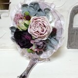 女優ミラー　楽屋ミラー  デコレーションミラー　アンティークピンク